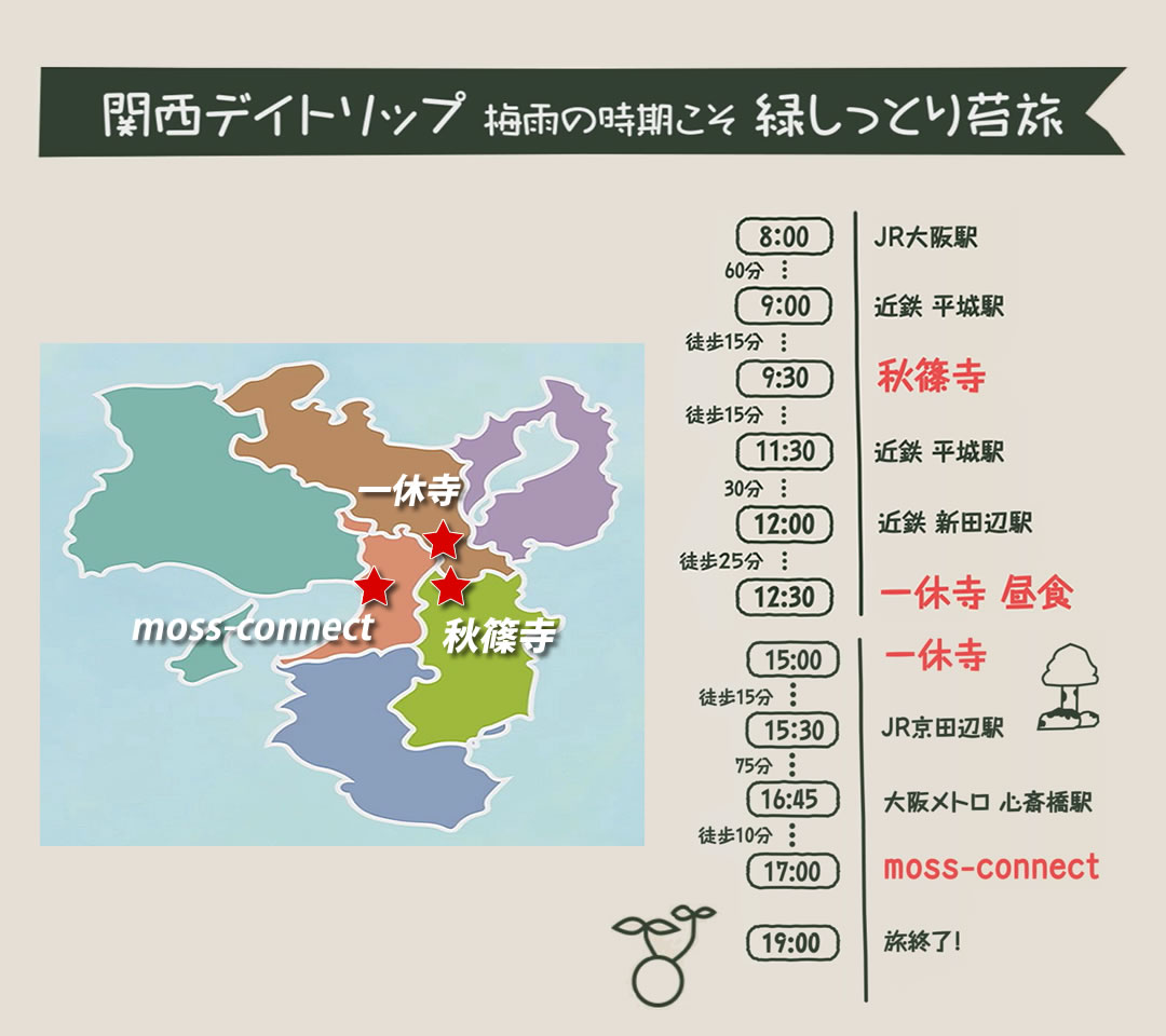 緑しっとり苔旅　旅のしおり